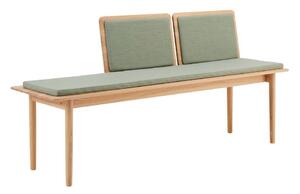 Светлозелена вълнена пейка Elba - Hammel Furniture