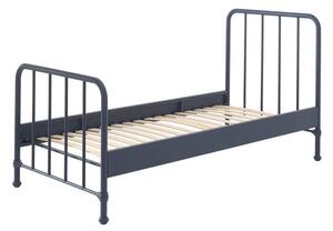Тъмносиньо метално детско легло 90x200 cm BRONXX – Vipack