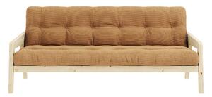 Разтегателен диван горчица 204 cm Grab Clear - Karup Design