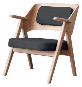 Тъмно сив дъбов фотьойл Findahl от Hammel Me Tube - Hammel Furniture