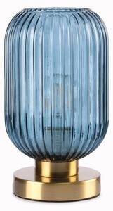 ONLI - Настолна лампа DOROTY 1xE27/22W/230V син/златист
