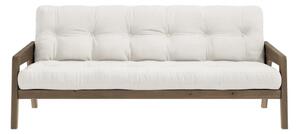 Бял разтегателен диван 204 cm Grab - Karup Design