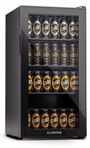 Klarstein Beersafe 74 Slim, хладилник, 74 литра, 3 рафта, панорамна стъклена врата