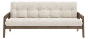 Бежов велурен разтегателен диван 204 cm Grab - Karup Design