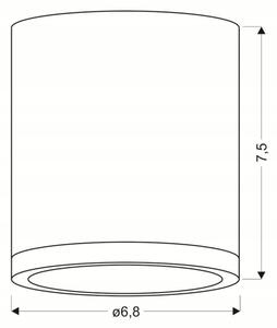 LED Лампа TUBA LED/5W/230V бяла/бежова