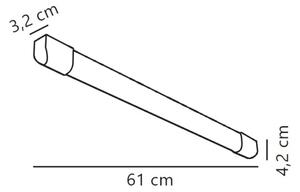 Nordlux - LED Флуоресцентна лампа ARLINGTON LED/10W/230V 61 см