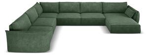 Тъмнозелен ъглов диван (ляв ъгъл) Vanda - Mazzini Sofas
