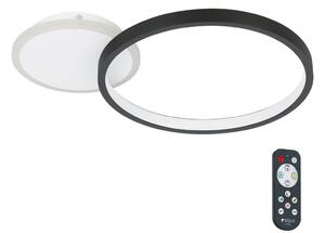 Eglo 900421 - LED Димируем плафон GAFARES LED/15W/230V черен + д.у