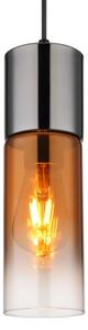 Globo 21000HG - Пендел ANNIKA 1xE27/25W/230V Ø 10,5 см черен/меден