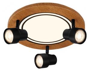 Brilo - LED таванно осветление LED/12W/230V + 3xGU10/9W 3000K