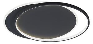 Viokef LED таванска лампа Evelyn, черна, дължина 55 cm, метал, Черен, Дневна/трапезария, Алуминий, Модерен