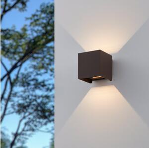 Eglo 901066 - LED Екстериорен аплик CALPINO 2xLED/2,8W/230V IP54 кафяв