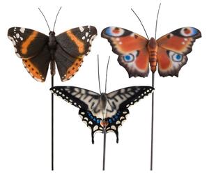 Градински свещи в комплект 3 бр. от полирезин Butterfly – Esschert Design