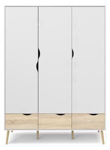 Бял гардероб 147x200 cm Oslo - Tvilum