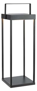 Черен екстериорен LED фенер със соларен панел с USB (височина 53 cm) Pure – Markslöjd