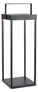 Черен екстериорен LED фенер със соларен панел с USB (височина 53 cm) Pure – Markslöjd