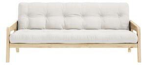 Бял/бежов разтегателен диван 204 cm Grab - Karup Design