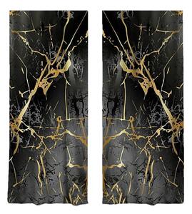 Завеси в черно и златно в комплект от 2 броя 140x260 cm - Mila Home