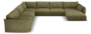Зелен ъглов диван (ляв ъгъл) Vanda - Mazzini Sofas
