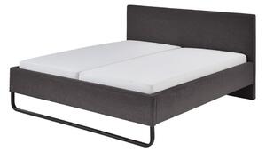 Сиво тапицирано двойно легло 180x200 cm Swing - Meise Möbel