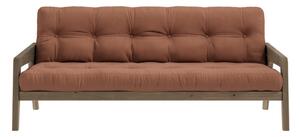 Оранжев разтегателен диван 204 cm Grab - Karup Design