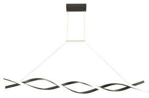 LED Пендел TWIST LED/37W/230V 4000K 120 см черен