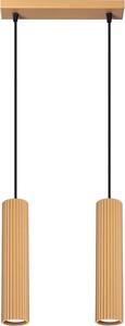 Sollux SL.1555 - Пендел KARBON 2xGU10/10W/230V златист