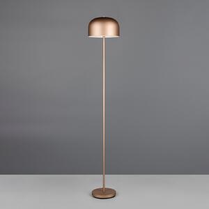 Reality Leuchten LED акумулаторна стояща лампа Jeff, кафе, с димер, височина 147 cm, Затъмняване, Кафяв / ръждив, спалня, Метал