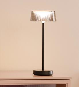 FH Lighting Schöner Wohnen LED акумулаторна настолна лампа Torre, IP44, димер, Затъмняване, Черен, Дневна/трапезария, Метал, Модерен