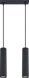 Sollux SL.1574 - Пендел KARBON 2xGU10/10W/230V черен