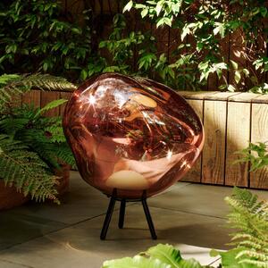 Tom Dixon LED акумулаторна лампа за тераса Melt large, меден цвят, Затъмняване, Мед, Пластмаса, Дизайн, Стояща сянка
