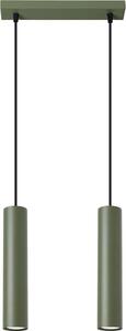 Sollux SL.1485 - Пендел LAGOS 2xGU10/10W/230V зелен