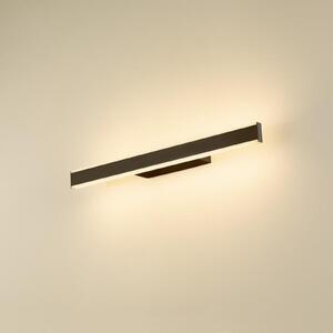 SLV LED стенна лампа за баня One Linear, 52 см, черна, CCT, Затъмняване, Черен, Баня, Алуминий, Модерен