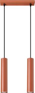 Sollux SL.1490 - Пендел LAGOS 2xGU10/10W/230V червен