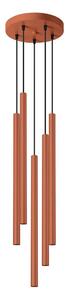 Sollux SL.1528 - Пендел PASTELO 5xG9/8W/230V червен