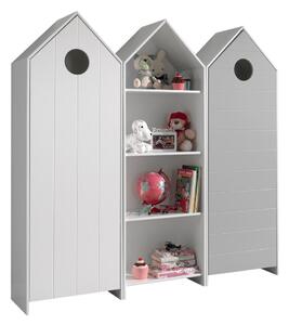 Отворен детски гардероб в бял и светлосив цвят 173x171,5 cm CASAMI – Vipack