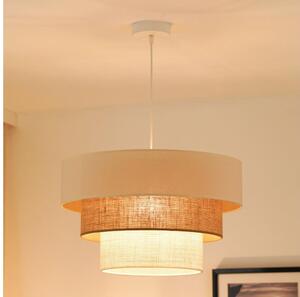 Brilagi - Полилей DENVER LUNETA 1xE27/15W/230V пр. 45 беж/кафяв/крем
