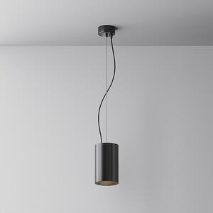 Maytoni LED висящо осветление Efir, черно, Ø 9,5 cm, 25 W, 38°, Черен, Дневна/трапезария, Алуминий, Модерен