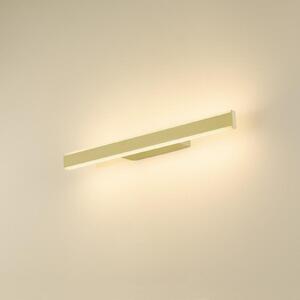 SLV LED стенна лампа за баня One Linear, 52 см, месинг, Затъмняване, Злато / месинг, Баня, Алуминий, Модерен