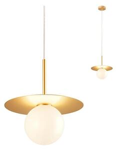 Redo 01-2727 - Пендел PLATO 1xG9/10W/230V Ø 20 см златист