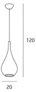 MAXLIGHT P0436 - Пендел DROP 1xE27/40W/230V Ø 20 см златист