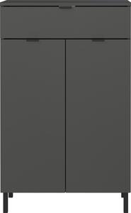 Антрацитен висок шкаф за баня 60x97 cm Arcena – Germania