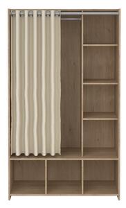 Дъбов гардероб в бяло и бежово 105x180 cm Kit - Tvilum