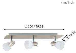 EGLO 90985 - Прожектор, луна ENEA 3xE14/40W