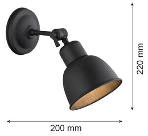Argon 3185 - Стенна лампа EUFRAT 1xE27/60W/230V