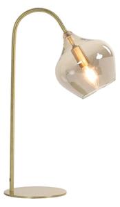 Настолна лампа в бронзов цвят (височина 50,5 cm) Rakel - Light & Living