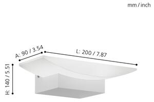 Eglo 96037 - LED стенен аплик METRASS LED/5,6W/230V