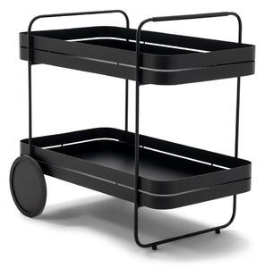 Метална маса за сервиране на колелца 74x42 cm Gin & Trolley – Spinder Design