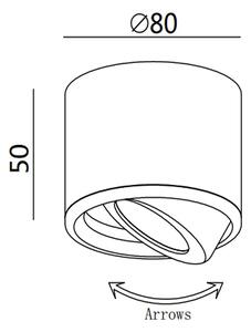 Fabas 3430/71/102 - LED Точково осветително тяло ANZIO LED/6W/230V