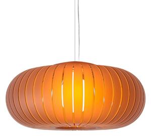 Kartell висяща лампа Teresa Frozen, кехлибар, Ø 50 cm, E27, Оранжев, Дневна/трапезария, Пластмаса, Дизайн